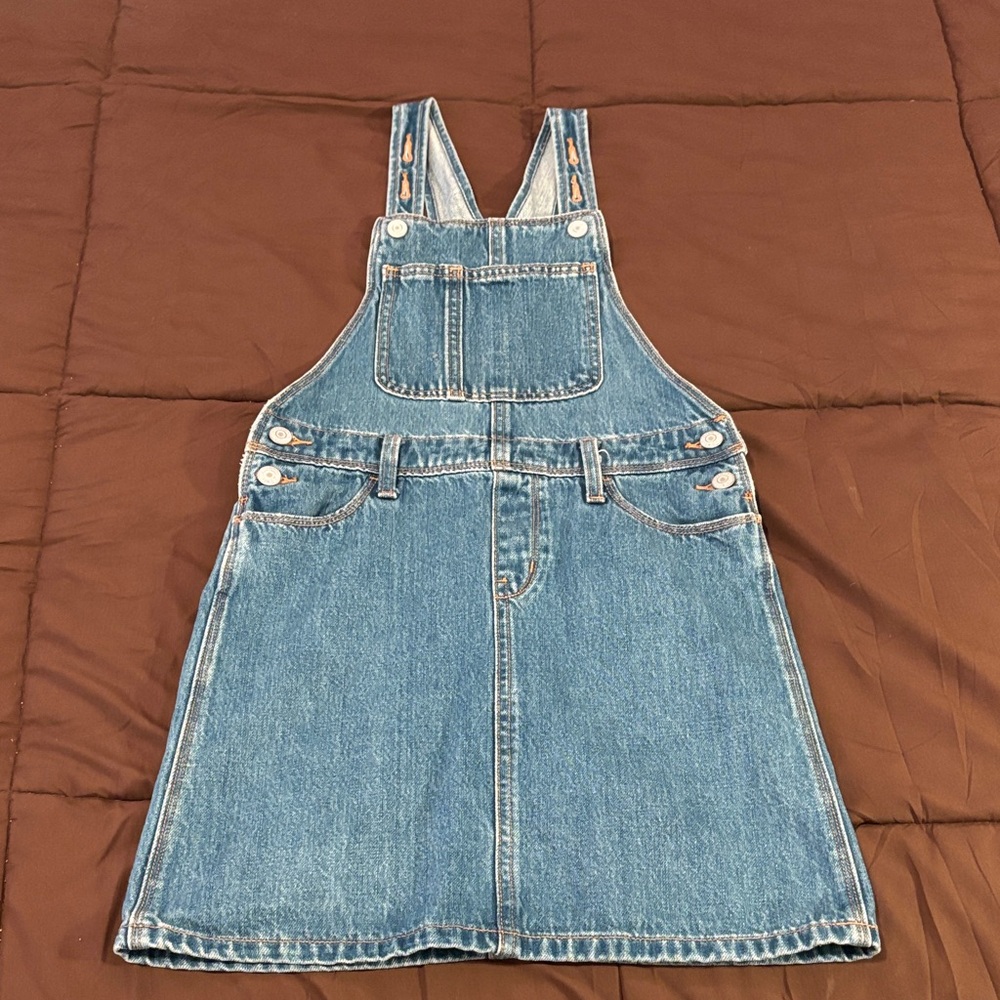 Old Navy Kids Blue Denim Overall Dress